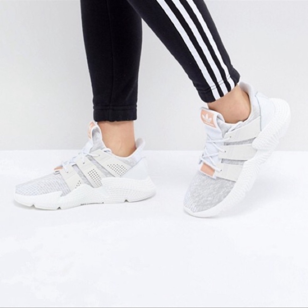 Adidas Originals White Rose Gold Prophere Sneakers